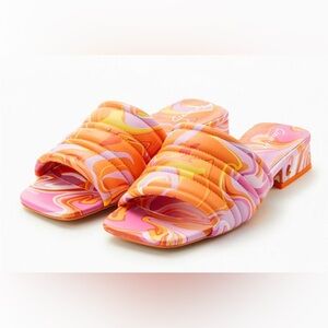 Circus by Sam Edelman Joana block heels Orange and Purple y2k